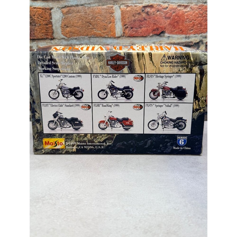 Harley-Davidson Maisto Die-Cast Metal Replica 1999 Models Series 6 New In Box - Picture 3 of 4